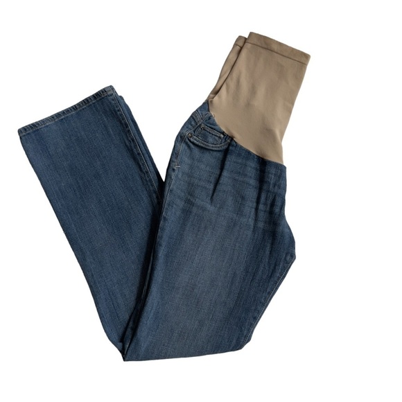 Indigo Blue Maternity Jeans Secret Fit Belly Straight Size M - Picture 1 of 12